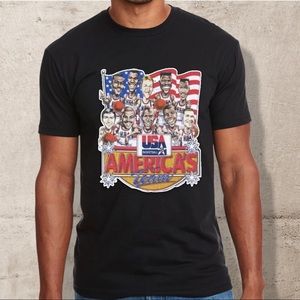 1992 Dream Team Retro Black T-Shirt (2XL)